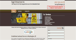 Desktop Screenshot of janitorialservicewashington.com
